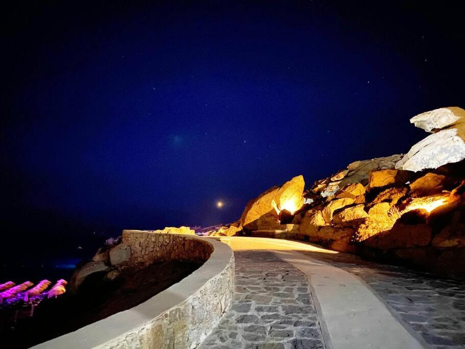 1Path Wave Mykonos Super Paradise Beach House Mykonos Town Bagian luar foto